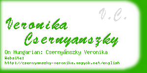 veronika csernyanszky business card